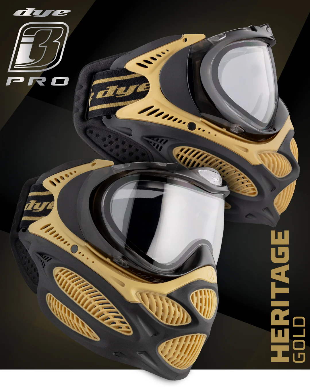 DYE i3 PRO GOGGLE - HERITAGE GOLD - Image 4