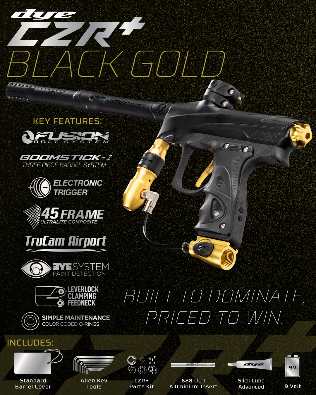 DYE RIZE CZR+ - BLACK/GOLD DUST - Image 4