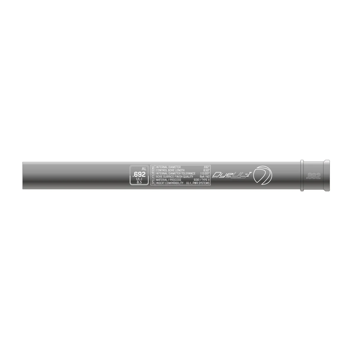 DYE UL-I Barrel Inserts – All Bore Sizes (.676–.692) - Image 11