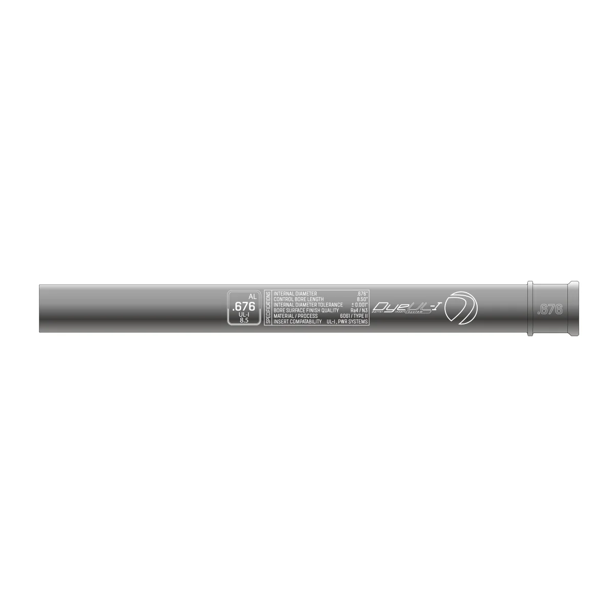 DYE UL-I Barrel Inserts – All Bore Sizes (.676–.692) - Image 3