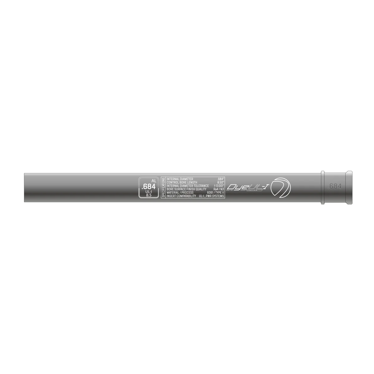 DYE UL-I Barrel Inserts – All Bore Sizes (.676–.692) - Image 7