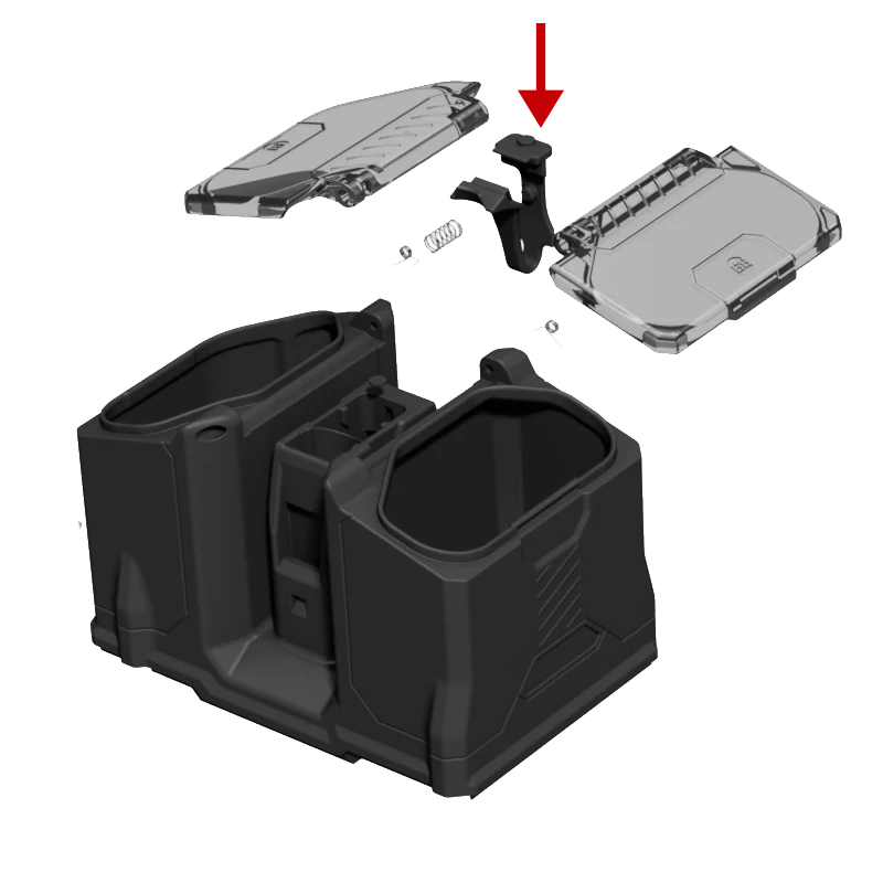 Box Rotor Retaining Clip - Black