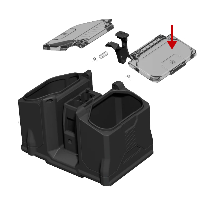 Box Rotor Lid - Olive (Right)